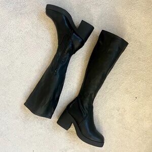 Truffle Collection Platform Heeled Knee-High Boots